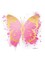 Butterfly Gold and Pink Poster Print by Amanda Greenwood # AGD116446